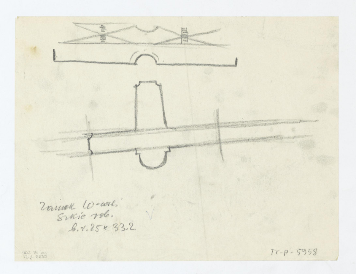 Zamek Królewski-szkic roboczy, skan 1