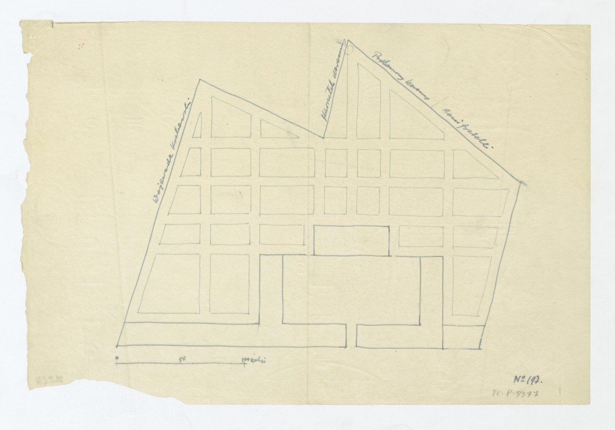 plan sytuacyjny - podkład No - 197, skan 1