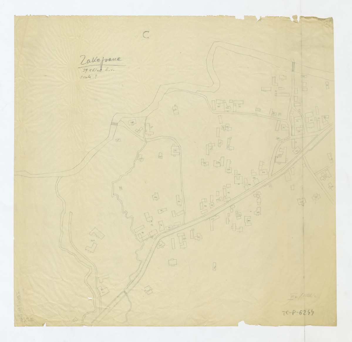 odrys planu części miasta, skan 1