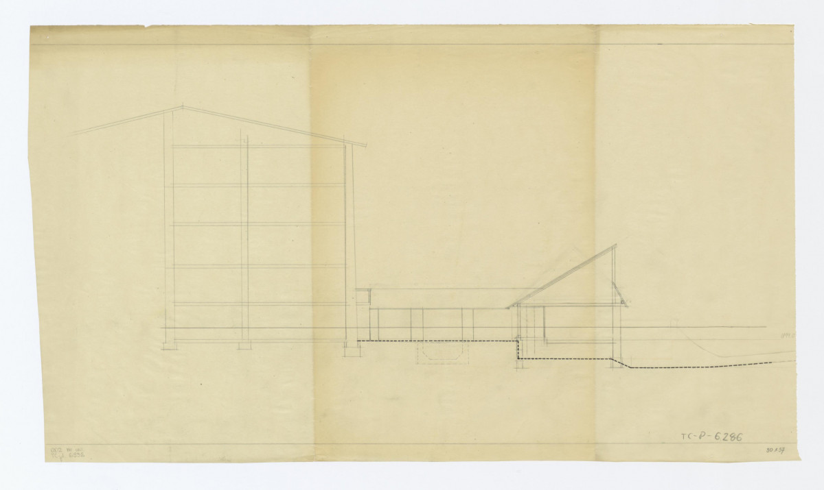 przekrój poprzeczny schroniska Kalatówki, skan 1