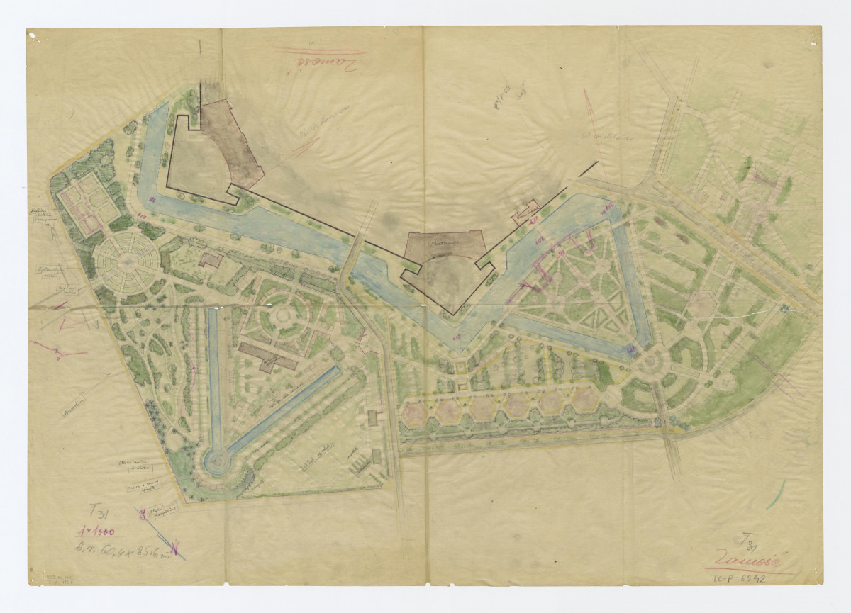 projekt  (roboczy) ogrodu, skan 1
