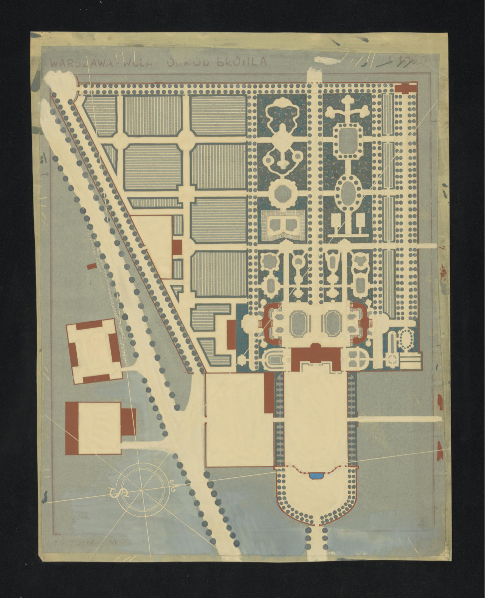 Warszawa Wola - Pałac Bruhla - rekonstrukcja historyczna, skan 1