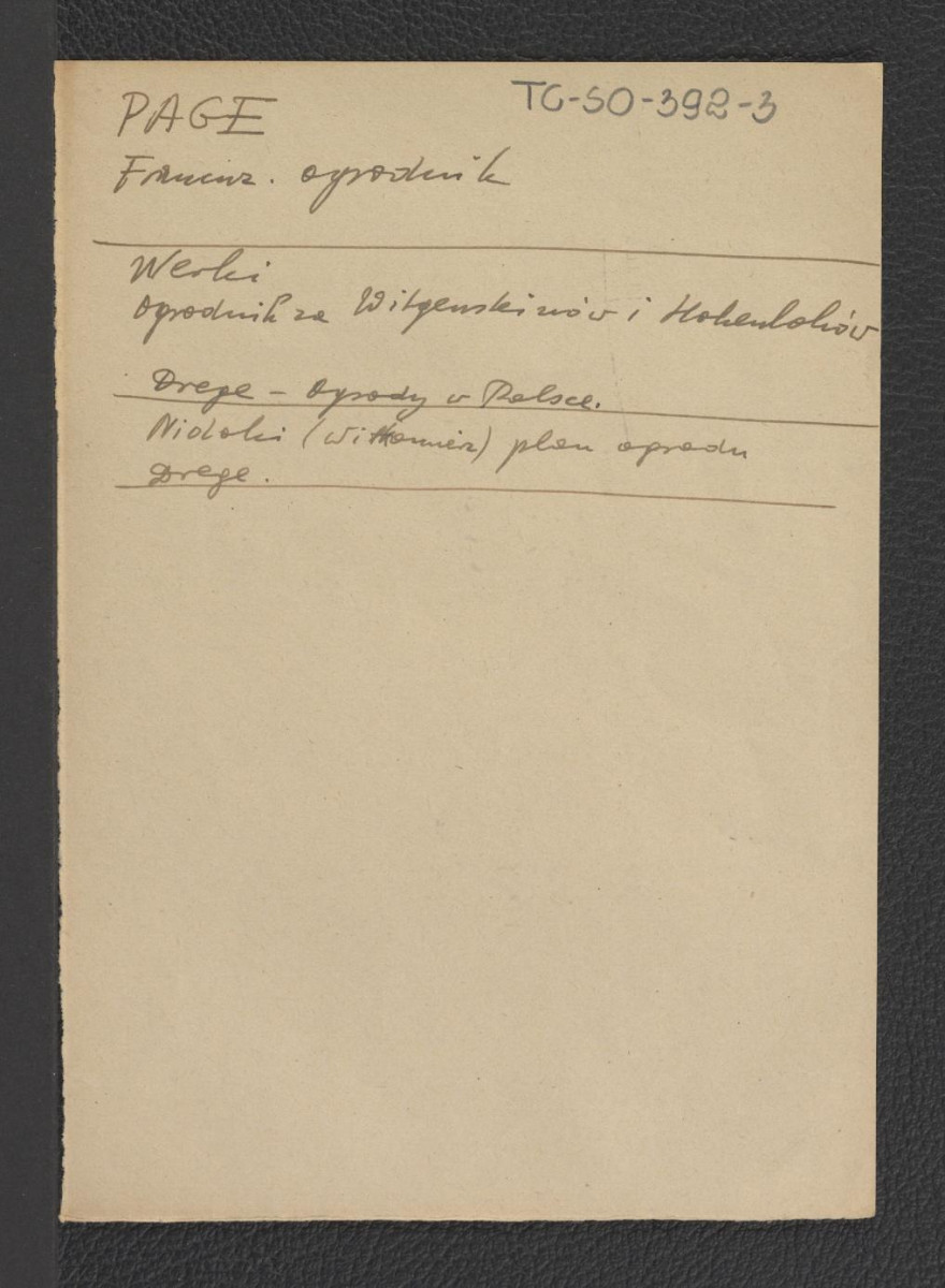 zwięzła notka biograficzna na podstawie Józef Drege , skan 1