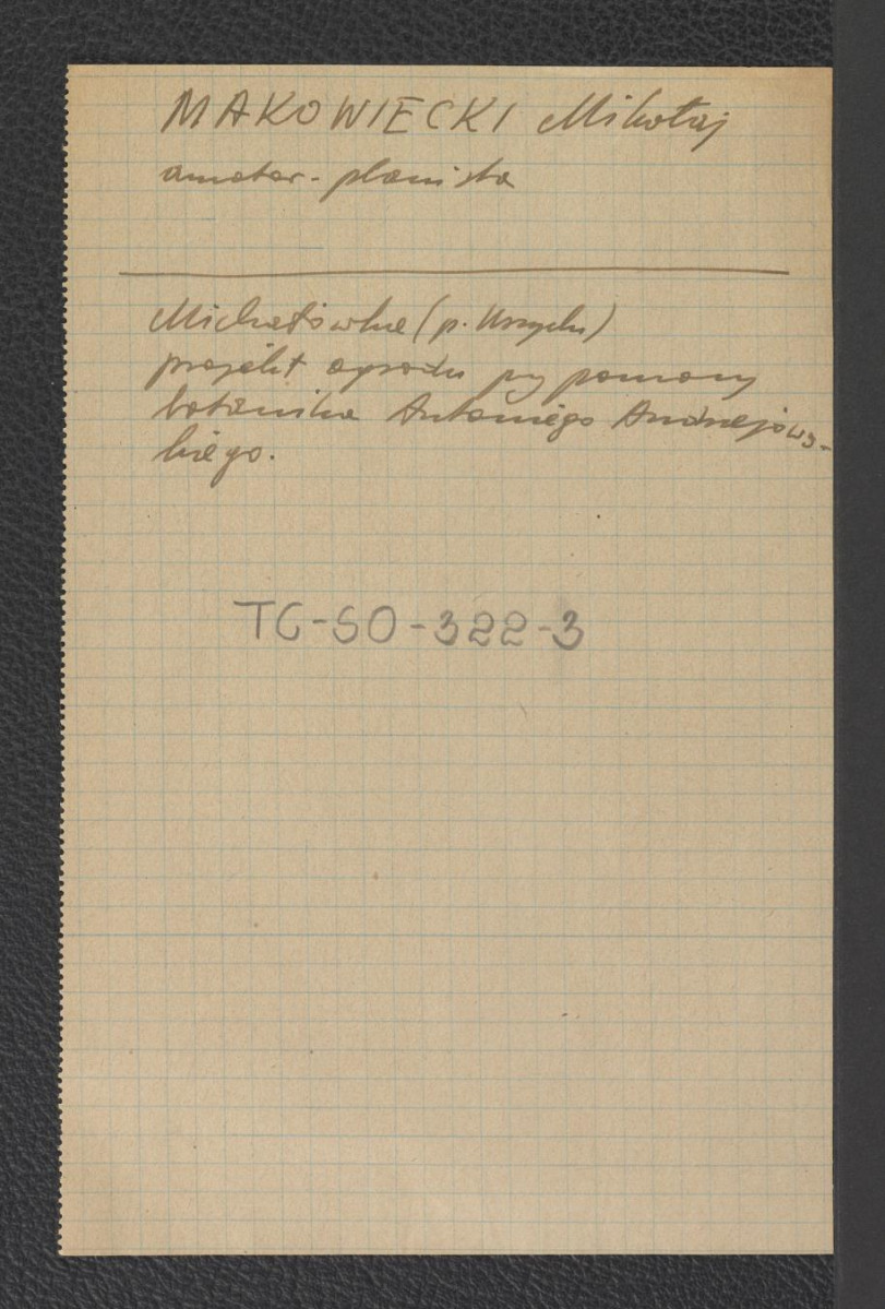 zwięzła notka biograficzna prawdopodobnie na podstawie Józef Drege , skan 1