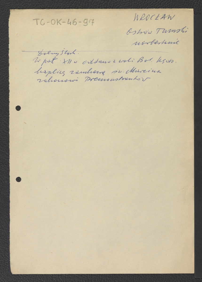 odsyłacz do Dolny Śląsk wzmiankujący oddanie kaplicy zamkowej św. Marcina premonstratensów za sprawą Bolesława Kędzierzawego w połowie XII w. , skan 1