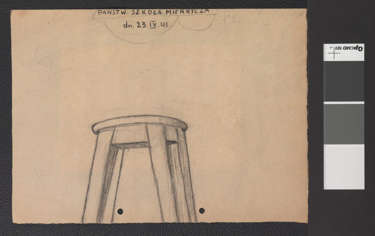 wycinek z niemieckojęzycznej publikacji zawierającej dwubarwną reprodukcję fotografii przedstawiającej zamek na Wawelu, skan 2