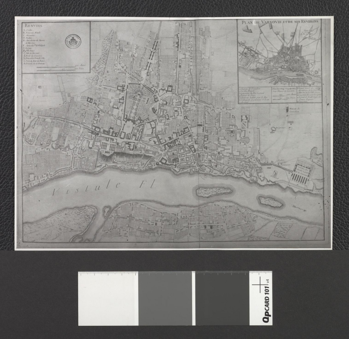 plan miasta z XVIII wieku (oryginał w Bibliotece Narodowej nr C II 1068), skan 2
