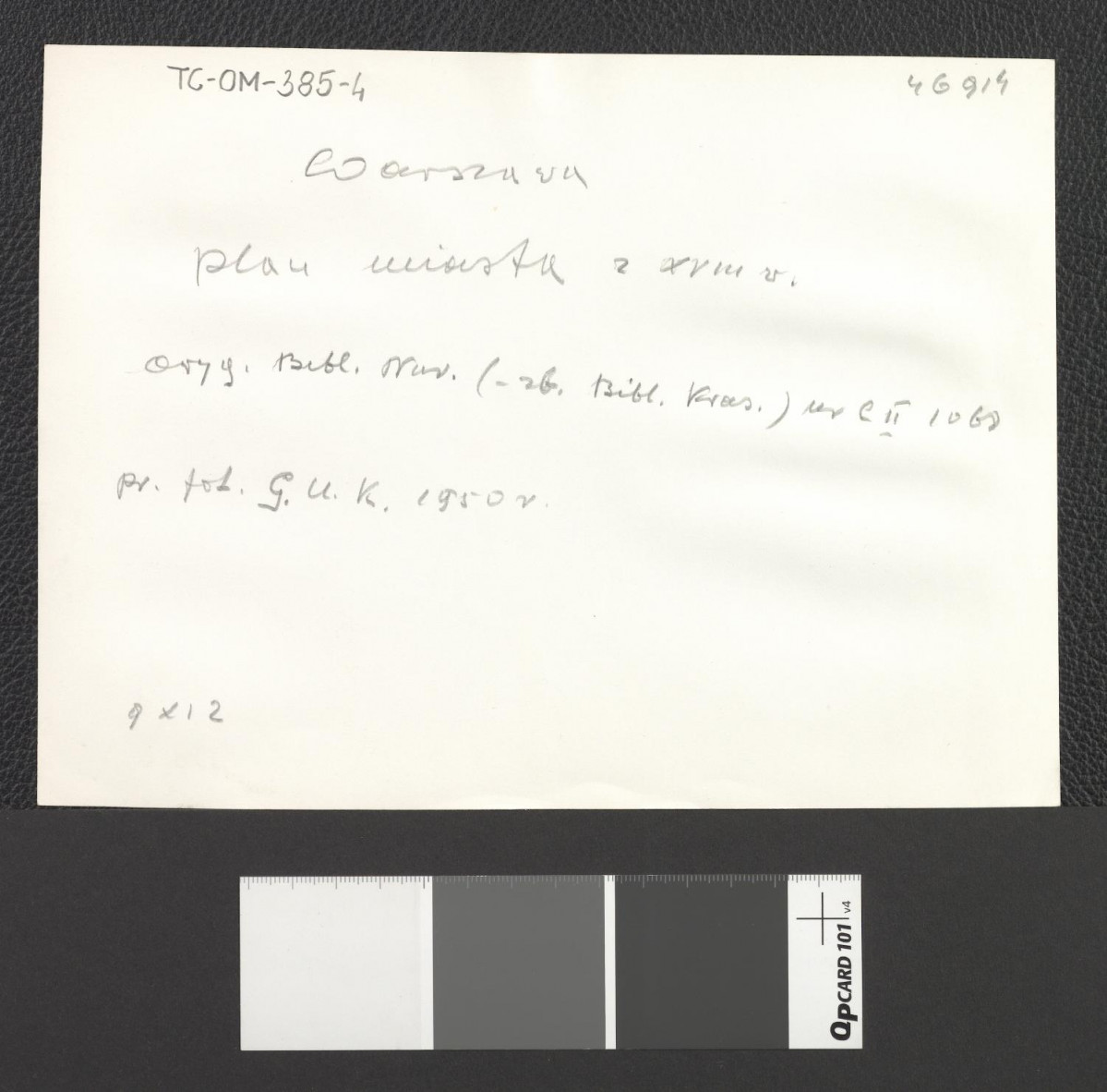 plan miasta z XVIII wieku (oryginał w Bibliotece Narodowej nr C II 1068), skan 5