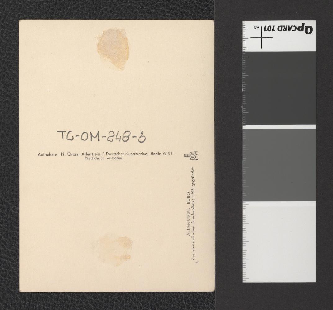 widok na zamek od strony Łyny, skan 2