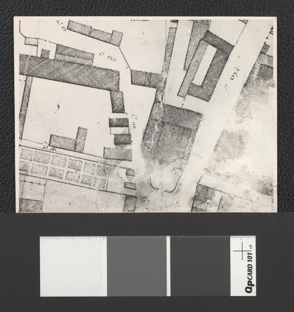 fragment mapy Warszawy, skan 1