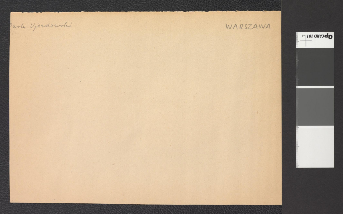 plan miejscowego parku sporządzony przez Gerarda Ciołka w roku 1950 (fragment nadbitki karty zamieszczonej w Gerard Ciołek, Ogrody polskie, s. 251), skan 2