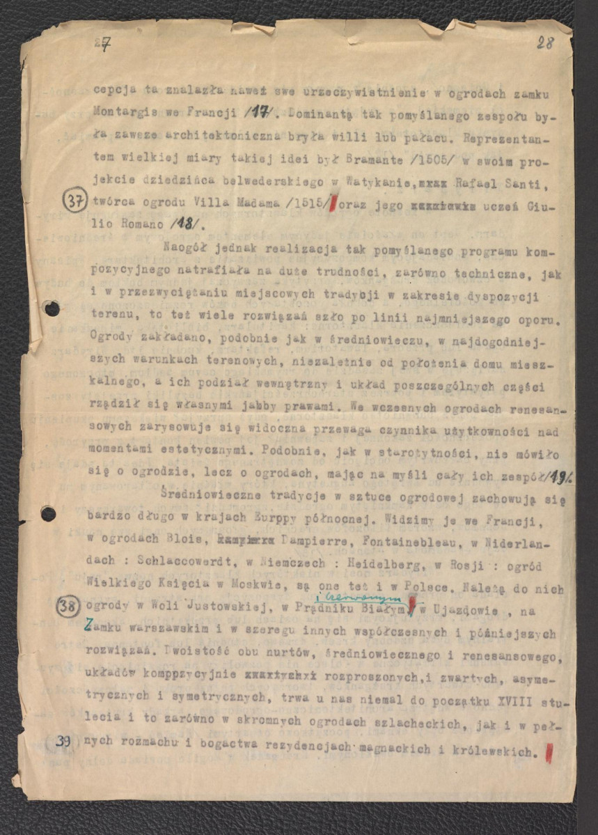 notatka wzmiankująca głównego ogrodnika miasta Warszawy w 1906 roku - Franciszka Szaniora, skan 2