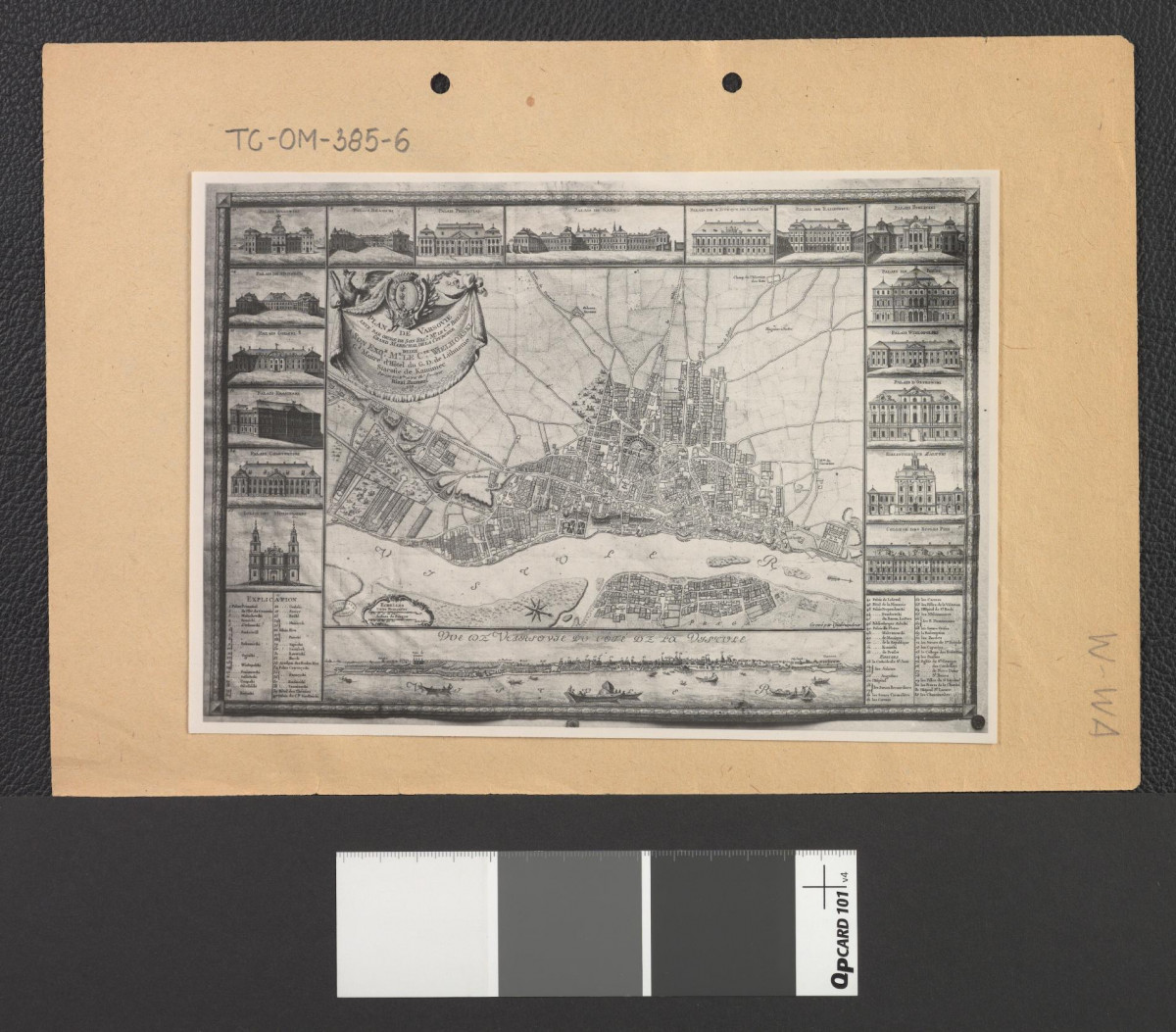 plan Warszawy z 1772 Rizziego Zamoni, skan 2