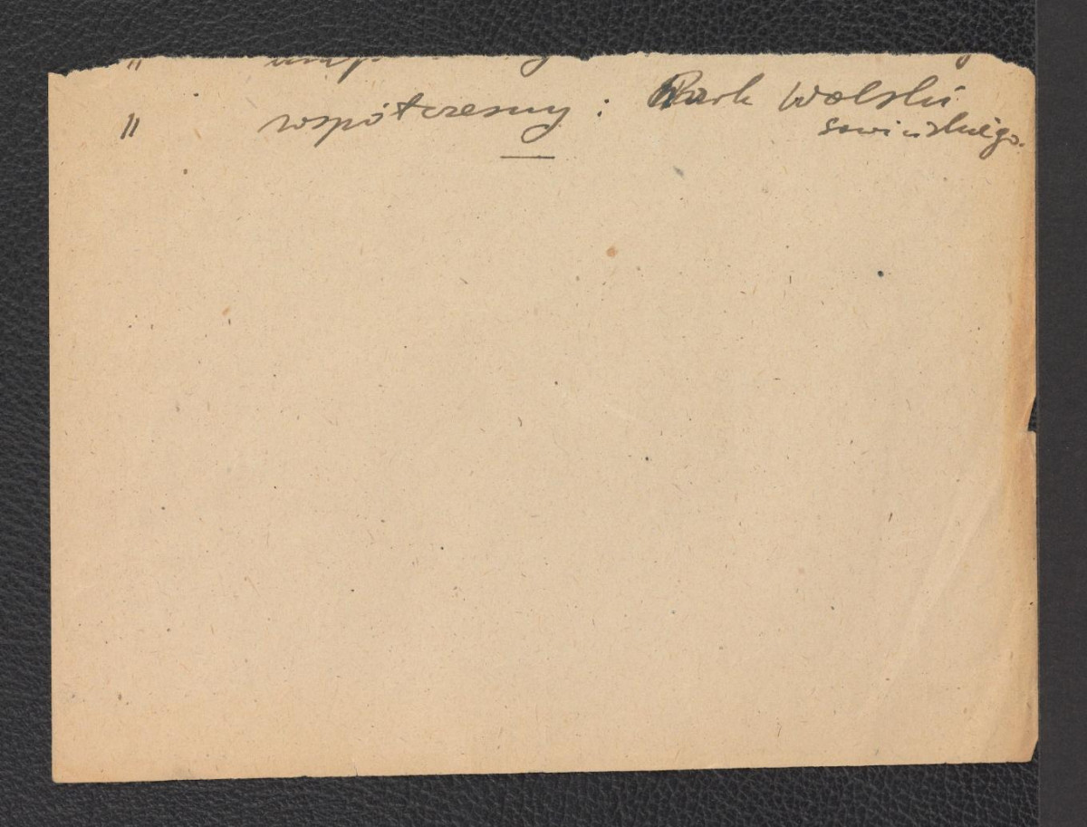 notatka na temat zaistnienia tegoż ogrodu w okresie 1925-1930 oraz prawdopodobnie jego twórcy Stanisława Życińskiego-Zadory, skan 2