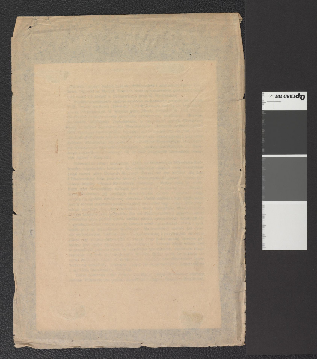 karta z publikacji tematycznej zawierającej projekt układu zieleni w planie Krakowa, skan 2