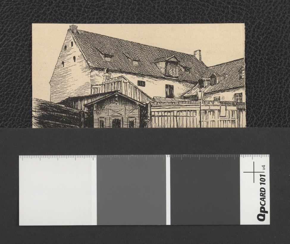 zabudowania na Solcu (wycinek z publikacji tematycznej „Tygodnika Ilustrowanego” z 1912 r.) zawierający dwubarwną reprodukcję fotografii dwubarwnej, skan 2