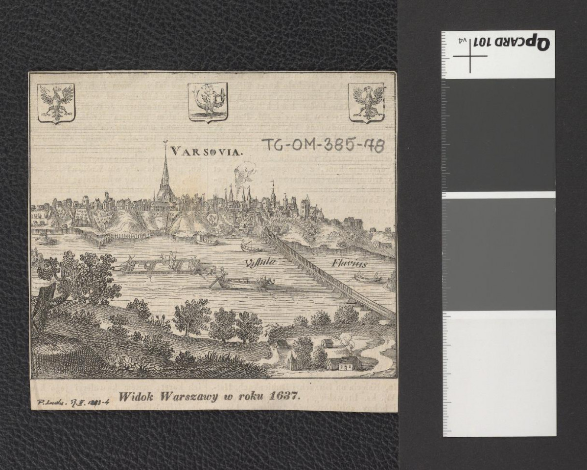 widok Warszawy w roku 1637 (wycinek z czasopisma „Przyjaciel Ludu” 1884/1884), skan 1