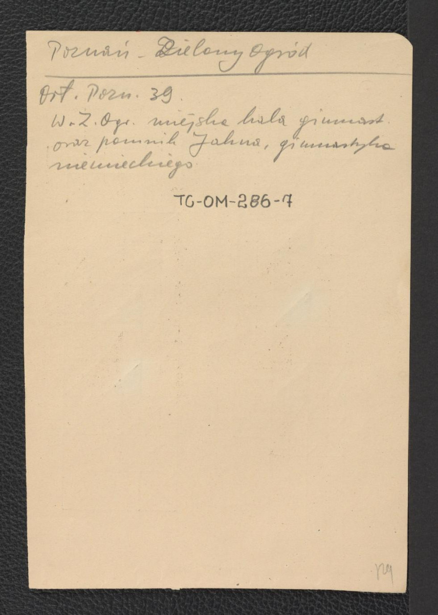 wypisy z Orłowicz Mieczysław, Poznań, strony 19, 39, 55-56 dotyczące miejscowych parków, skan 3