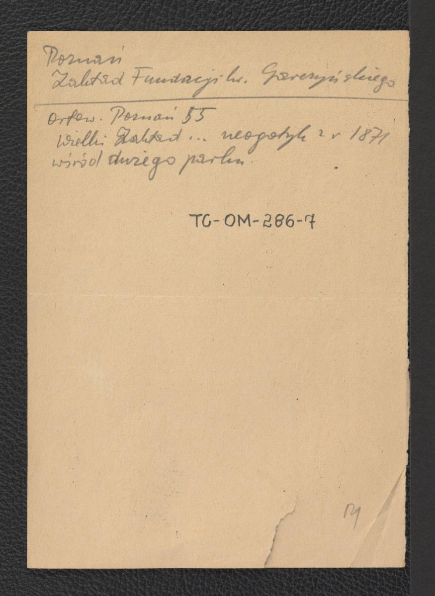 wypisy z Orłowicz Mieczysław, Poznań, strony 19, 39, 55-56 dotyczące miejscowych parków, skan 5