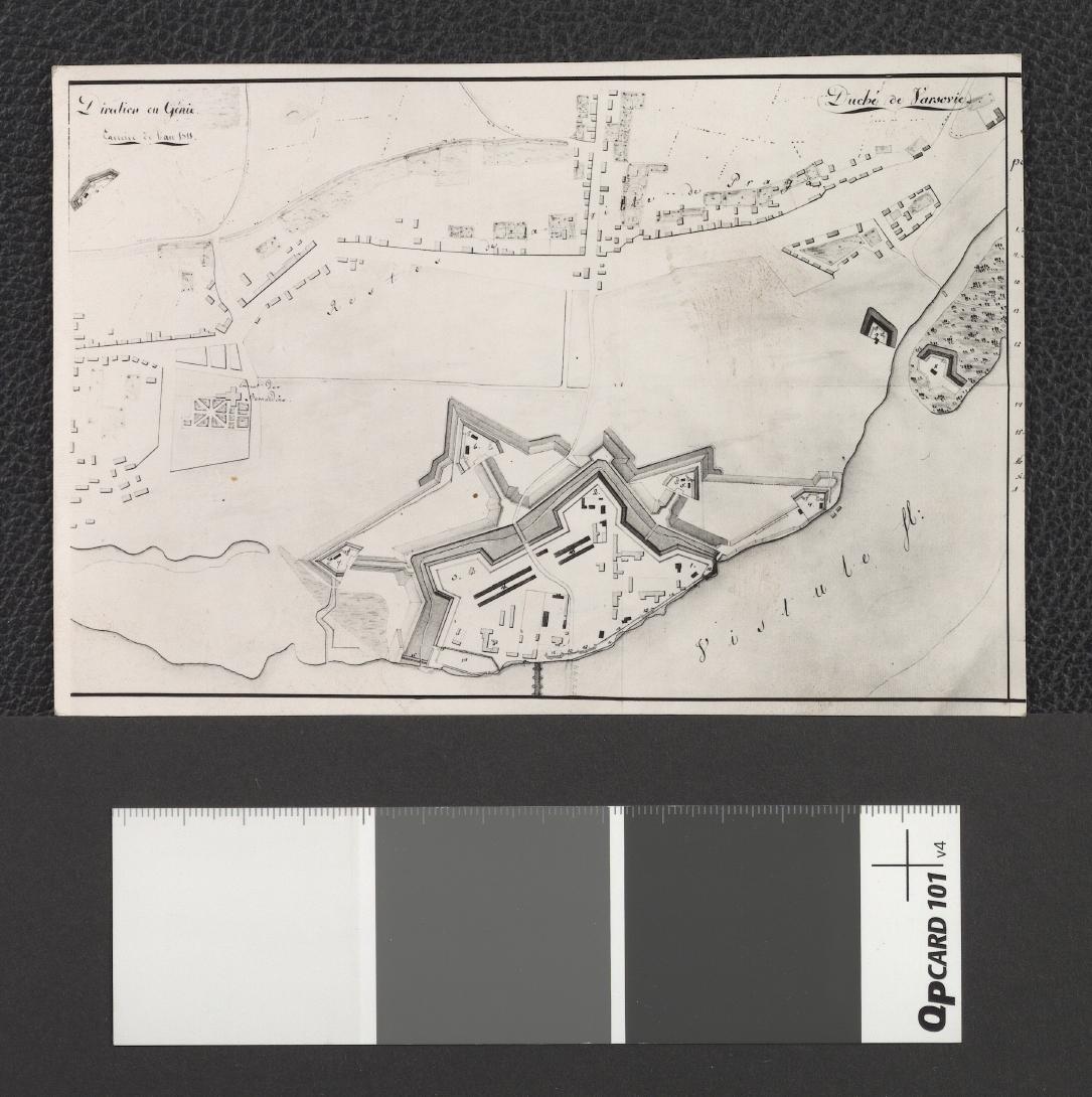 plan fortyfikacji praskich wykonany w 1811 roku, skan 1