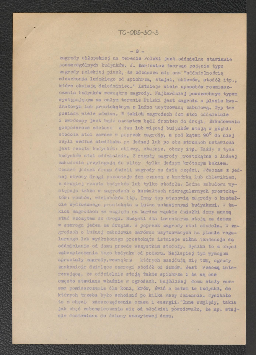 opracowanie Mariana Pokropka pt. "Budownictwo ludowe w Polsce", skan 8