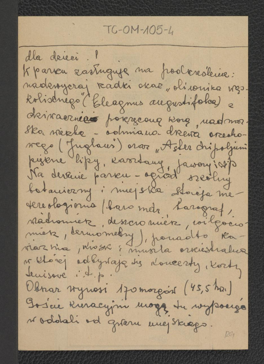 wypis z Kopeć, Inowrocław, s. 99 dotyczący dziejów i rozwoju miejscowego kąpieliska, skan 3