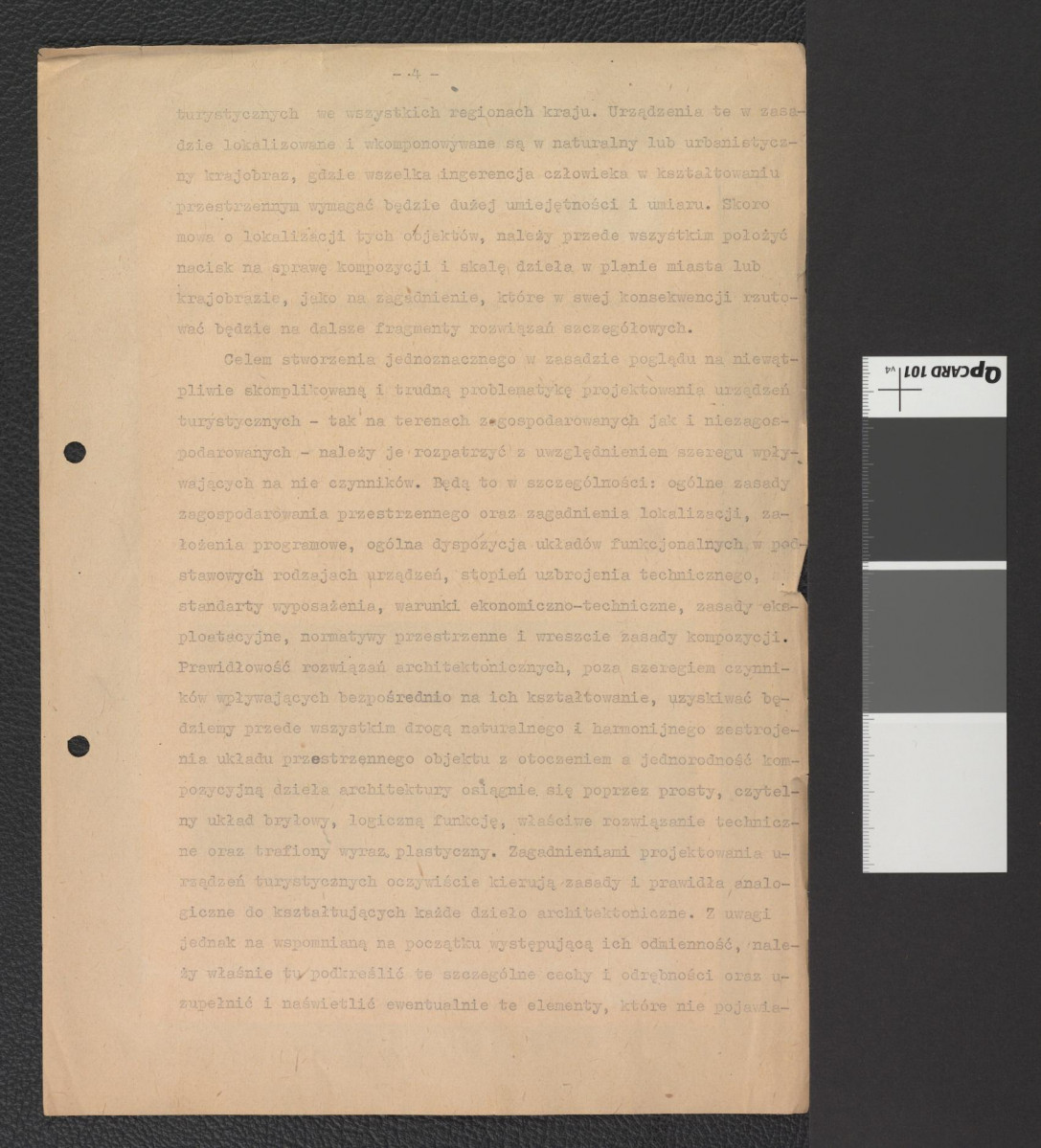 karta z publikacji tematycznej zawierającej reprodukcję fotografii czarno-białej przedstawiającej Park Bednarskiego, skan 2