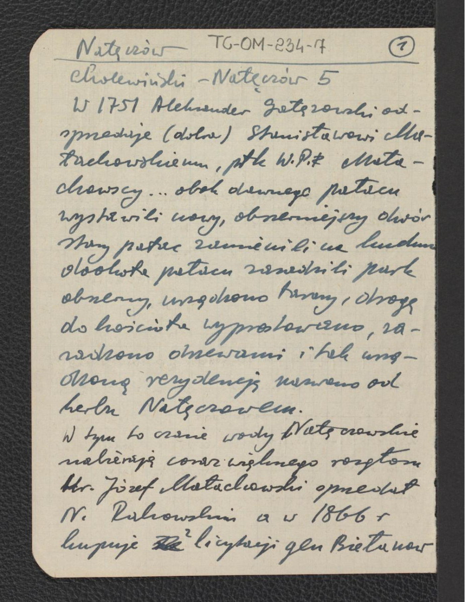 wypis z Cholewiński dotyczący zaczątków uzdrowiskowego charakteru Nałęczowa, skan 1