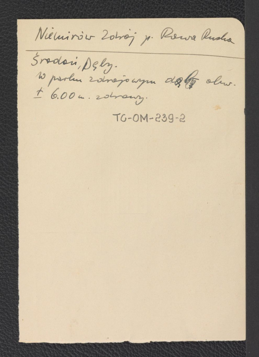 odnośnik bibliograficzny (Andrzej Środoń, Dęby) wzmiankujący dąb w parku zdrojowym, skan 1