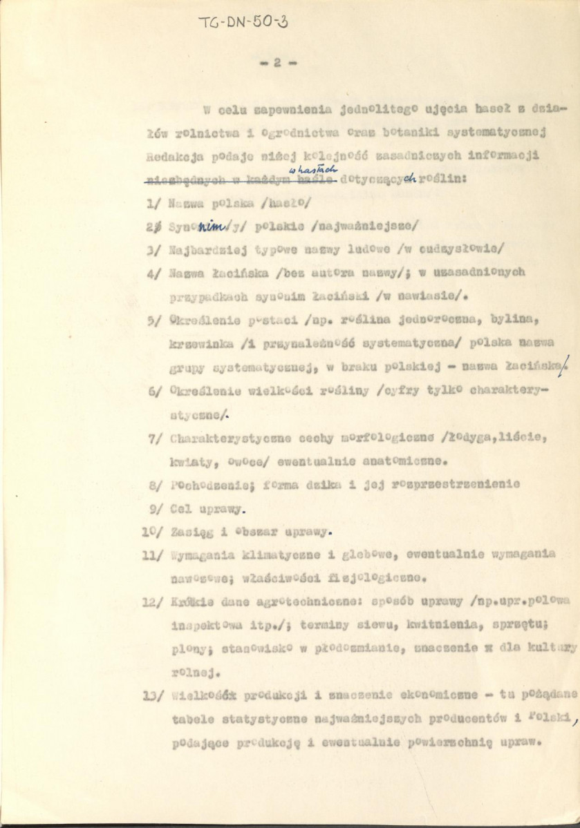 Szczegółowe wskazówki dla autorów tekstów z zakresu sadownictwa, warzywnictwa, roślin uprawnych, roślin ozdobnych i łąkarstwa, skan 2