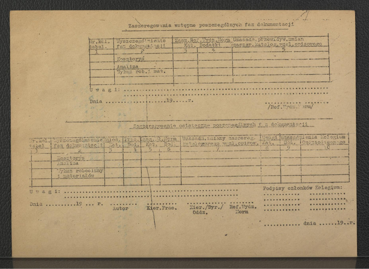 6 kopiałów wniosku dokumentacji architektonicznej dotyczący odbudowy tego pałacu , skan 6