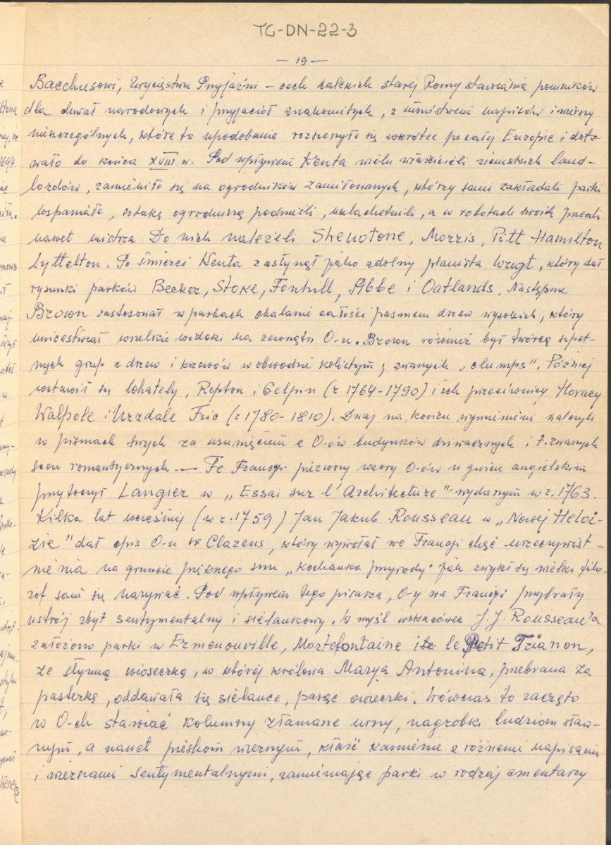 Józef Drege, "Ogród". Artykuł w Wielkiej Encyklopedii Powszechnej Ilustrowanej, Warszawa 1904 - odpis w formie rękopisu, skan 19