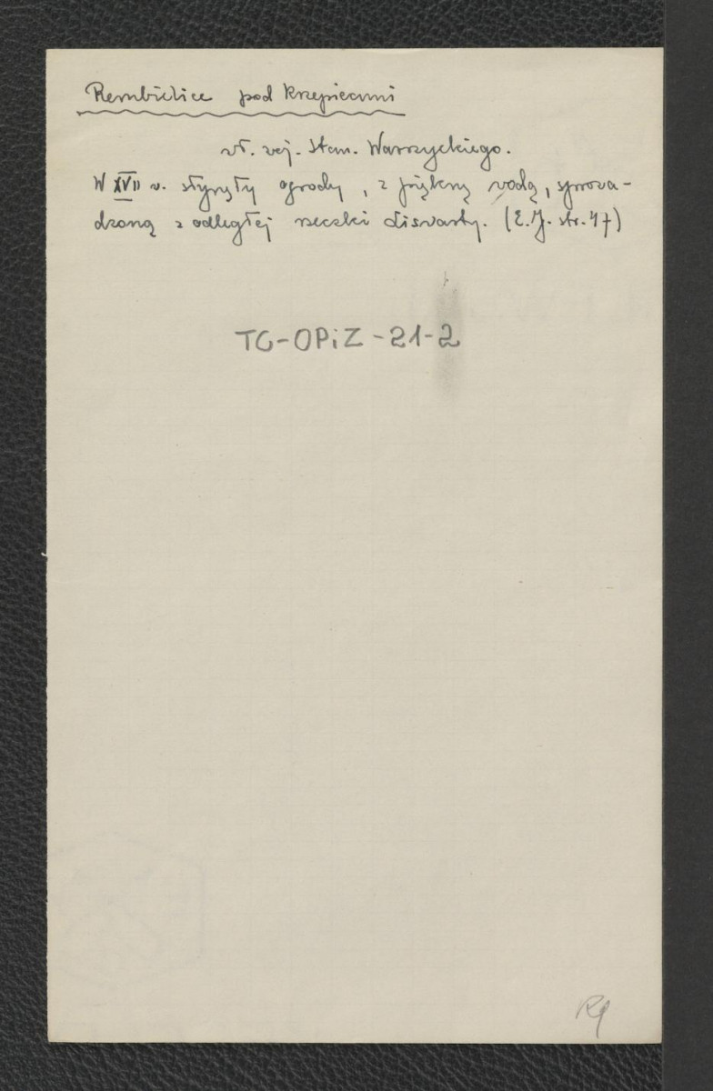 wypis z Jankowski Edmund, Dzieje ogrodnictwa polskiego w zarysie, Warszawa 1923, s. 47 wzmiankujący wojewodę mazowieckiego Stanisława Warszyckiego jako założyciela słynnego ogrodu w wymienionej miejscowości, skan 1