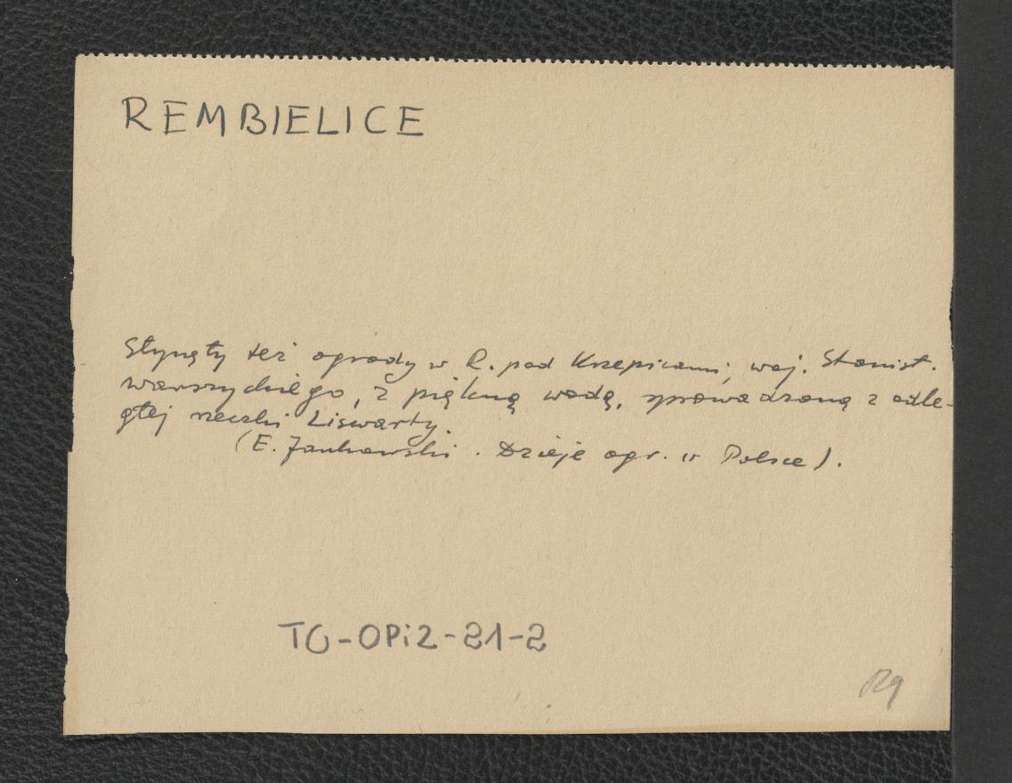 wypis z Jankowski Edmund, Dzieje ogrodnictwa polskiego w zarysie, Warszawa 1923, s. 47 wzmiankujący wojewodę mazowieckiego Stanisława Warszyckiego jako założyciela słynnego ogrodu w wymienionej miejscowości, skan 2