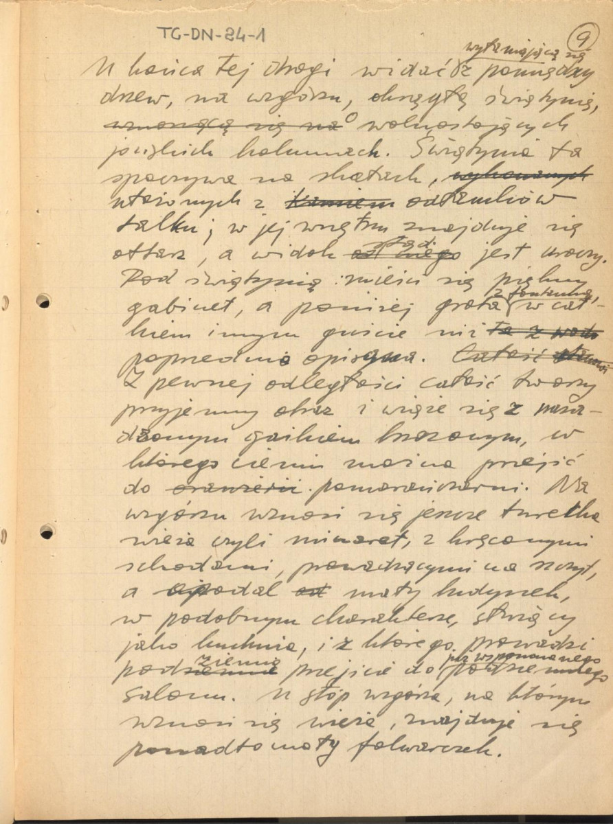 Szymon Bogumił Zug, Opis ogrodów warszawskich z 1784 r. - odpis w formie rękopisu (tekst niepełny), skan 10