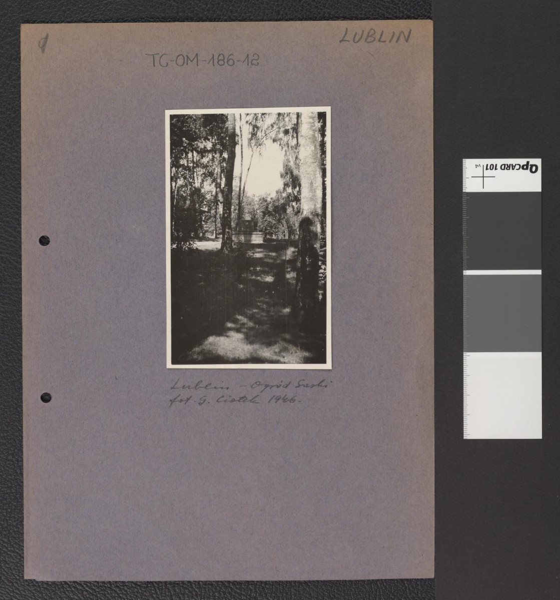 obelisk upamiętniający założenie ogrodu w roku 1837, skan 1