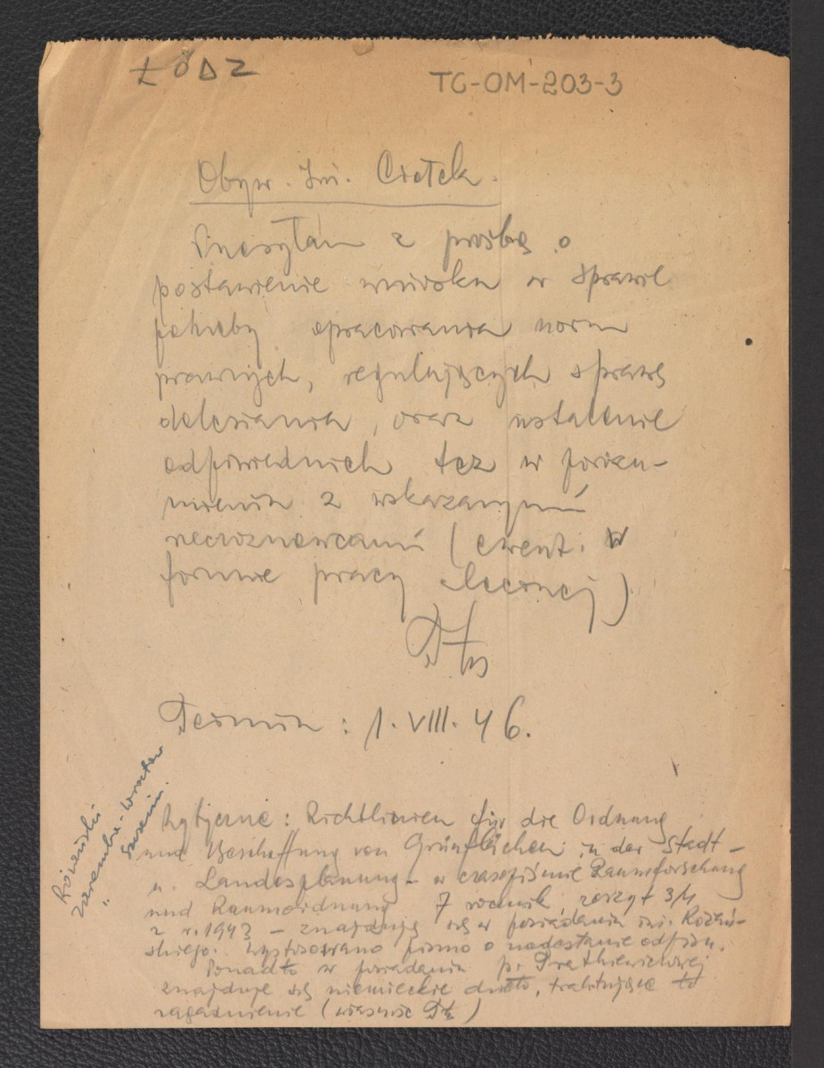 spis parków łódzkich na podstawie pracy zbiorowej pod redakcją Jakuba Mowszowicza – Łódzkie Towarzystwo Naukowe, Szlakami Nauk 2, Łódź 1962, skan 3