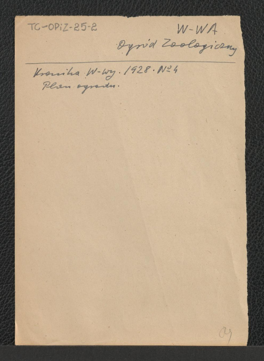 karta wzmiankująca plan ogrodu zoologicznego - Kronika Warszawy 1928, nr 4, skan 1
