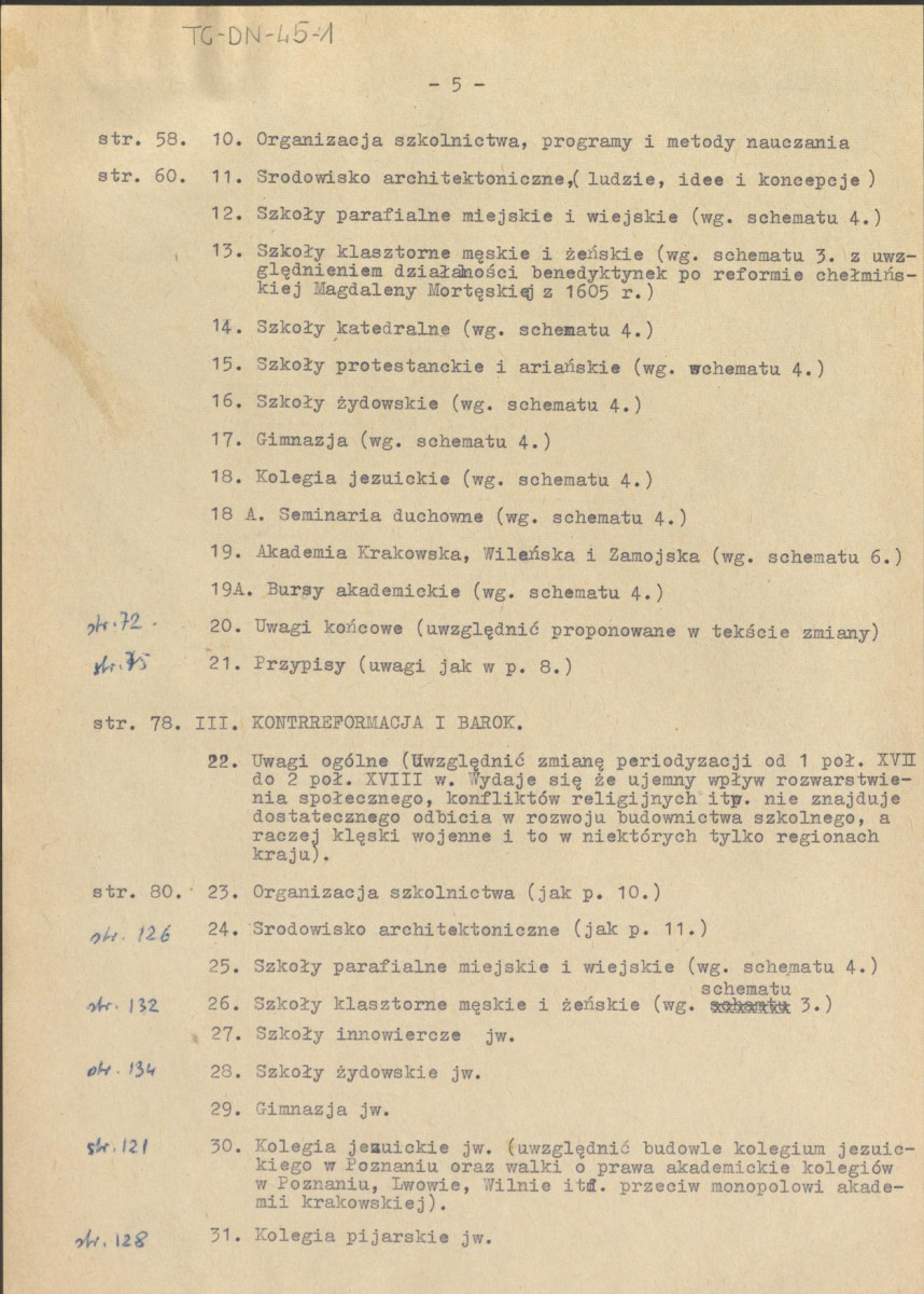 recenzja z dnia 20 maja 1964 r. pracy Stanisława szymańskiego pt. "Budownictwo szkolne od XIV wieku do 1960 r.", skan 5