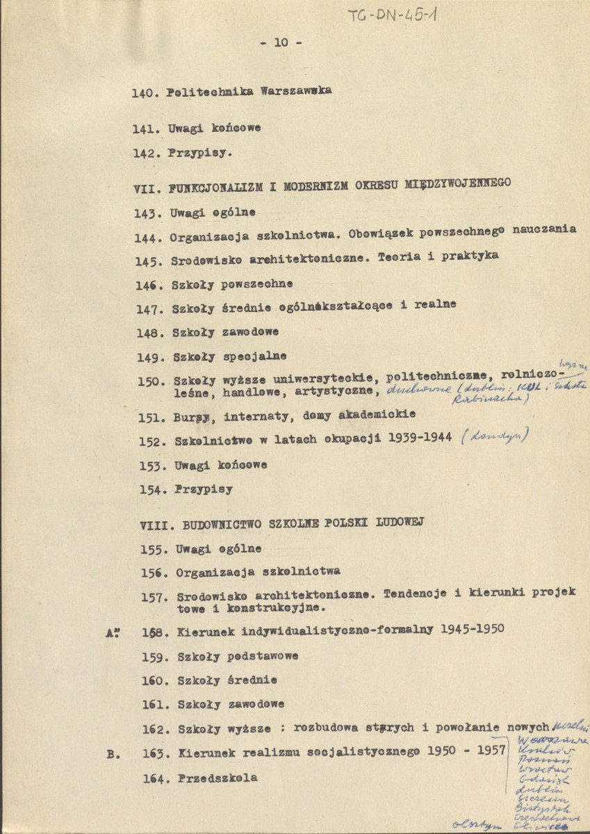 recenzja z dnia 20 maja 1964 r. pracy Stanisława szymańskiego pt. "Budownictwo szkolne od XIV wieku do 1960 r.", skan 10