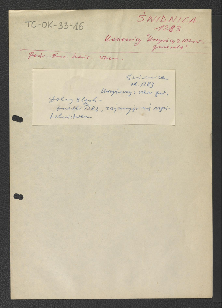 odsyłacz do Podręczna Encyklopedia Kościelna, red. ks. Zygmunt Chełmicki, t. I-XLIV, Warszawa, 1904-1916 oraz Dolny Śląsk wzmiankujące przybycie zakonników ok. 1283 r. , skan 1