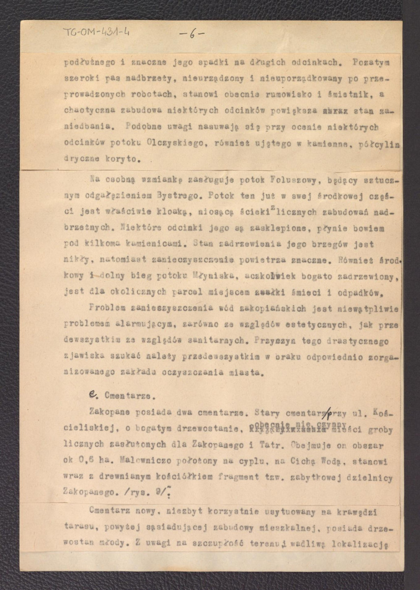 tekst Gerarda Ciołka „Założenia programowe układu zieleni w Zakopanem", skan 10