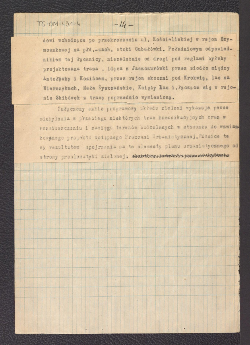 tekst Gerarda Ciołka „Założenia programowe układu zieleni w Zakopanem", skan 25