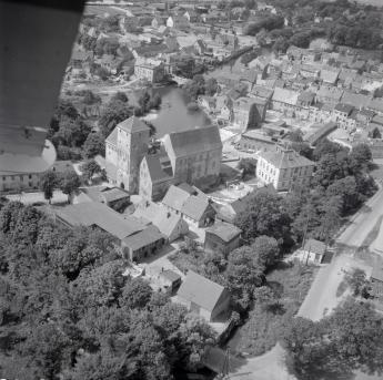 fragment zabudowy miasta przy Zamku Książąt Pomorskich, skan 1