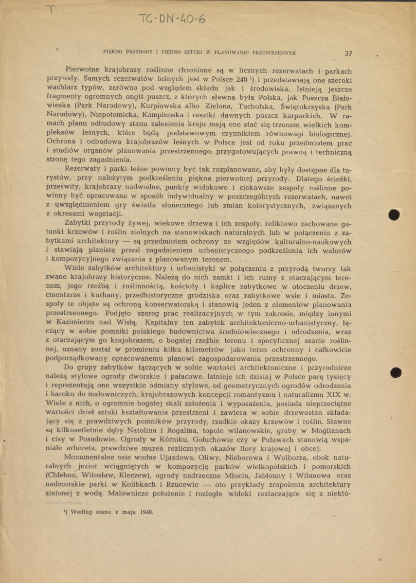 fragmenty brudnopisów konspektów oraz program wykładów na Wydziale Architektury Politechniki Warszawskiej z planowania zieleni w osiedlach i w krajobrazie , skan 44