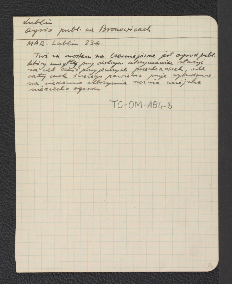 wypis z MAR, Lublin, s. 236 ponownie na temat usytuowania, skan 1
