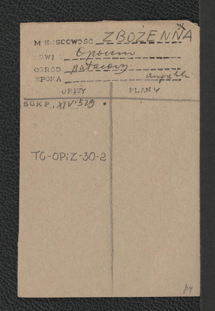 odnośnik bibliograficzny (Słownik Geograficzny Królestwa Polskiego, Warszawa 1895, T. XIV, s. 529) wzmiankujący ogród pałacowy w stylu angielskim, skan 1