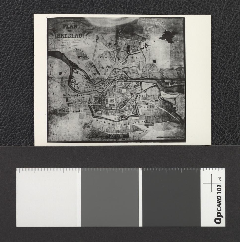 fragmenty planów miasta z wyszczególnieniem obszarów zielonych, m.in. Parku Szczytnickiego z roku 1895, skan 5