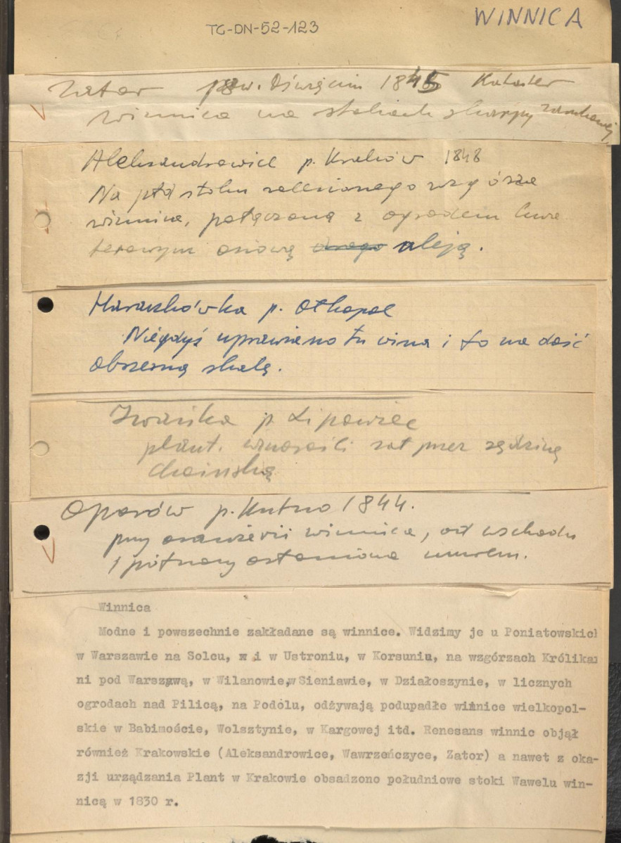 wykaz miejscowości, w których istniały winnice, skan 2