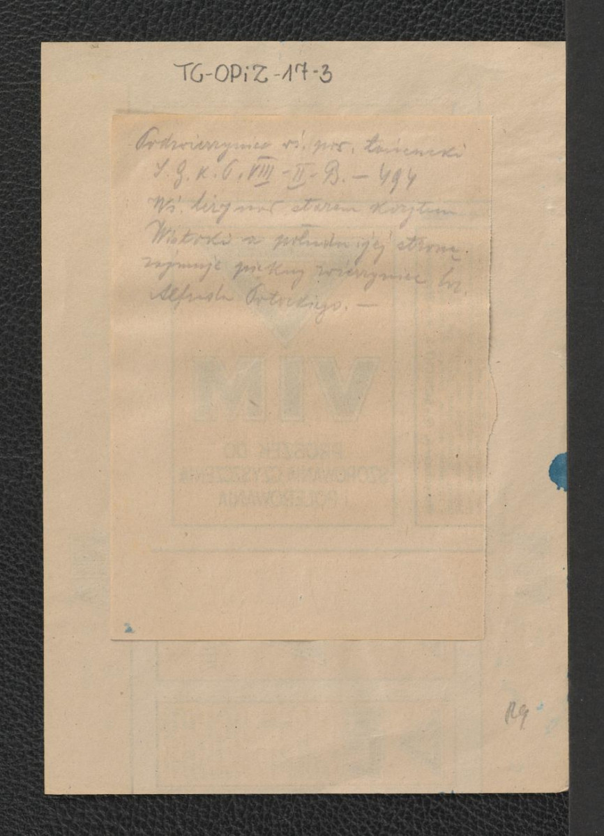 wypis z Słownika Geograficznego Królestwa Polskiego, tom VIII, s. 494 zawierający krótką informację o miejscowym zwierzyńcu, skan 1